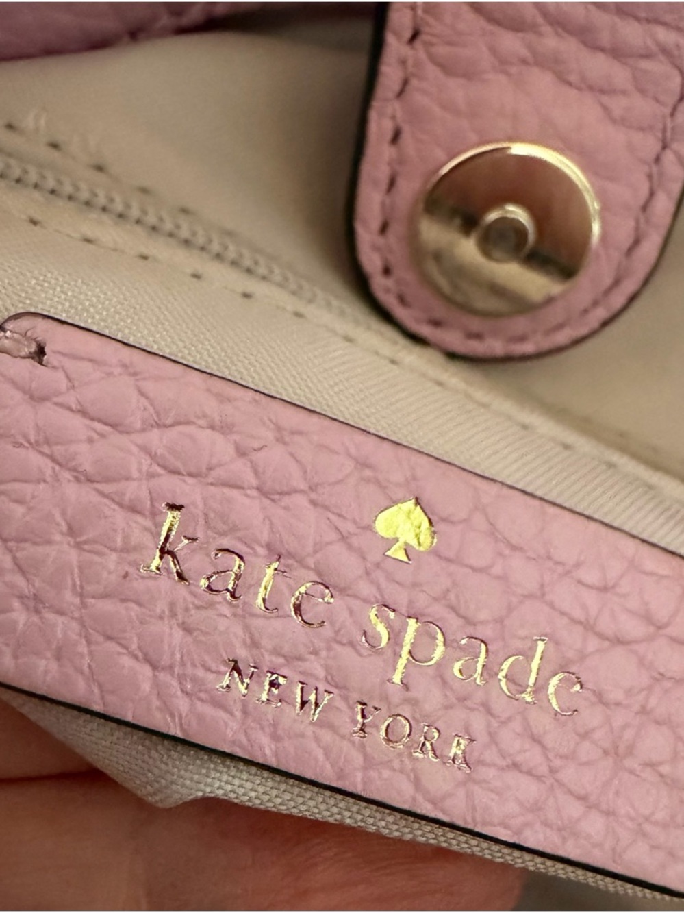 kate spade Lilac Pebbled Leather Satchel with Shoulder Strap - Picture 14 of 16